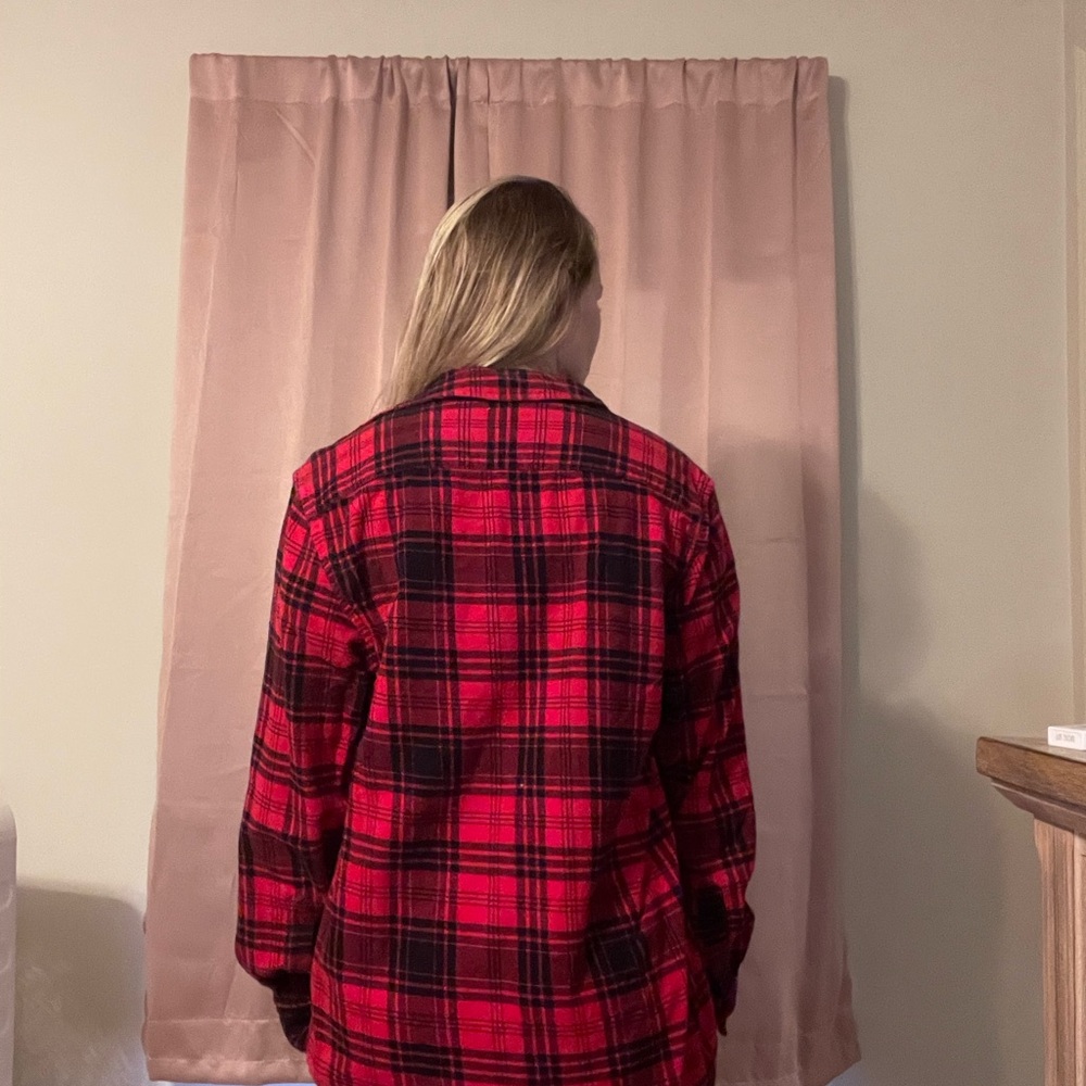Old Navy Red and Black Checkered Shirt - Picture 2 of 3